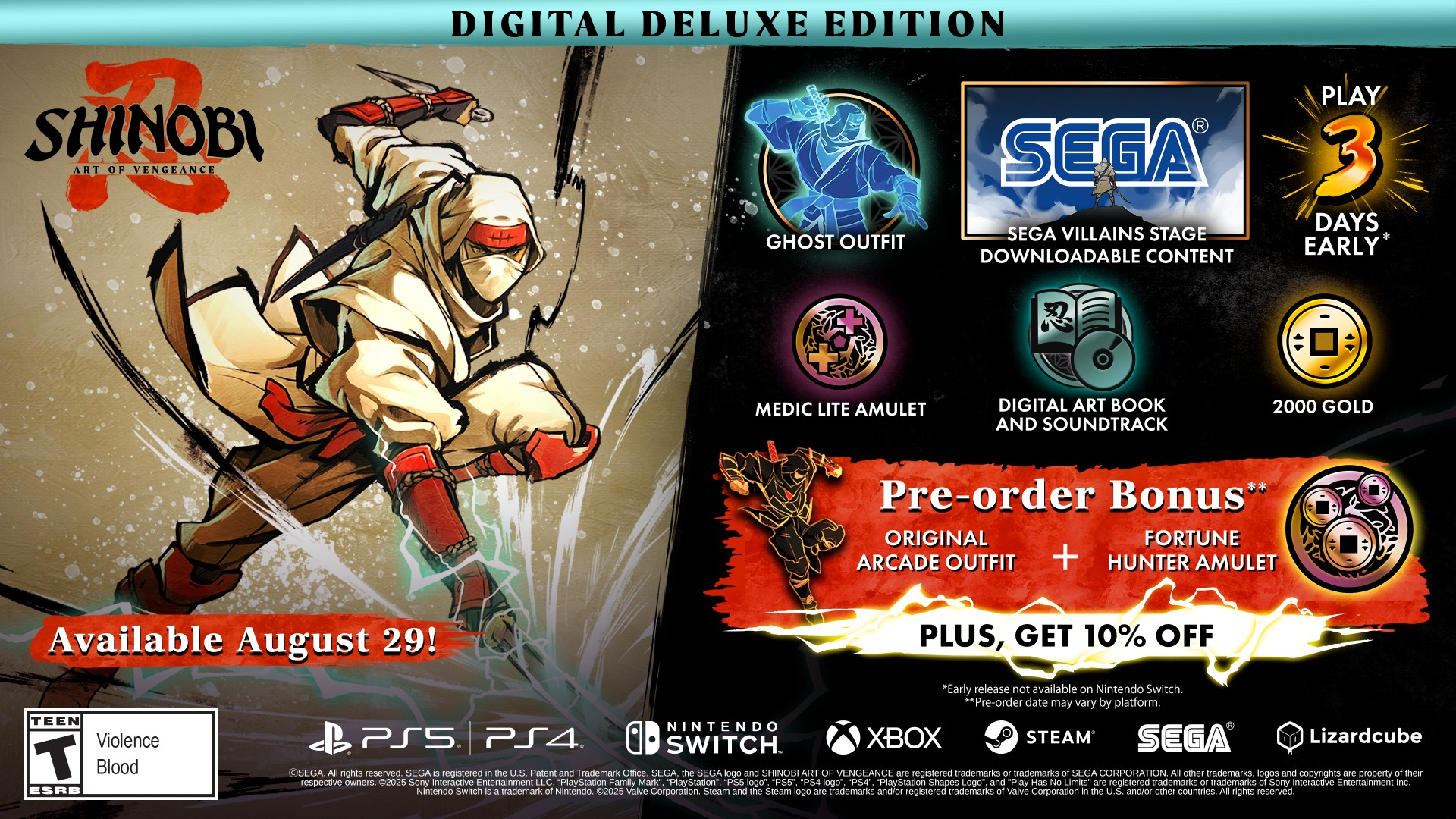 SHINOBI: Art of Vengeance ganha trailer eletrizante focado no combate!