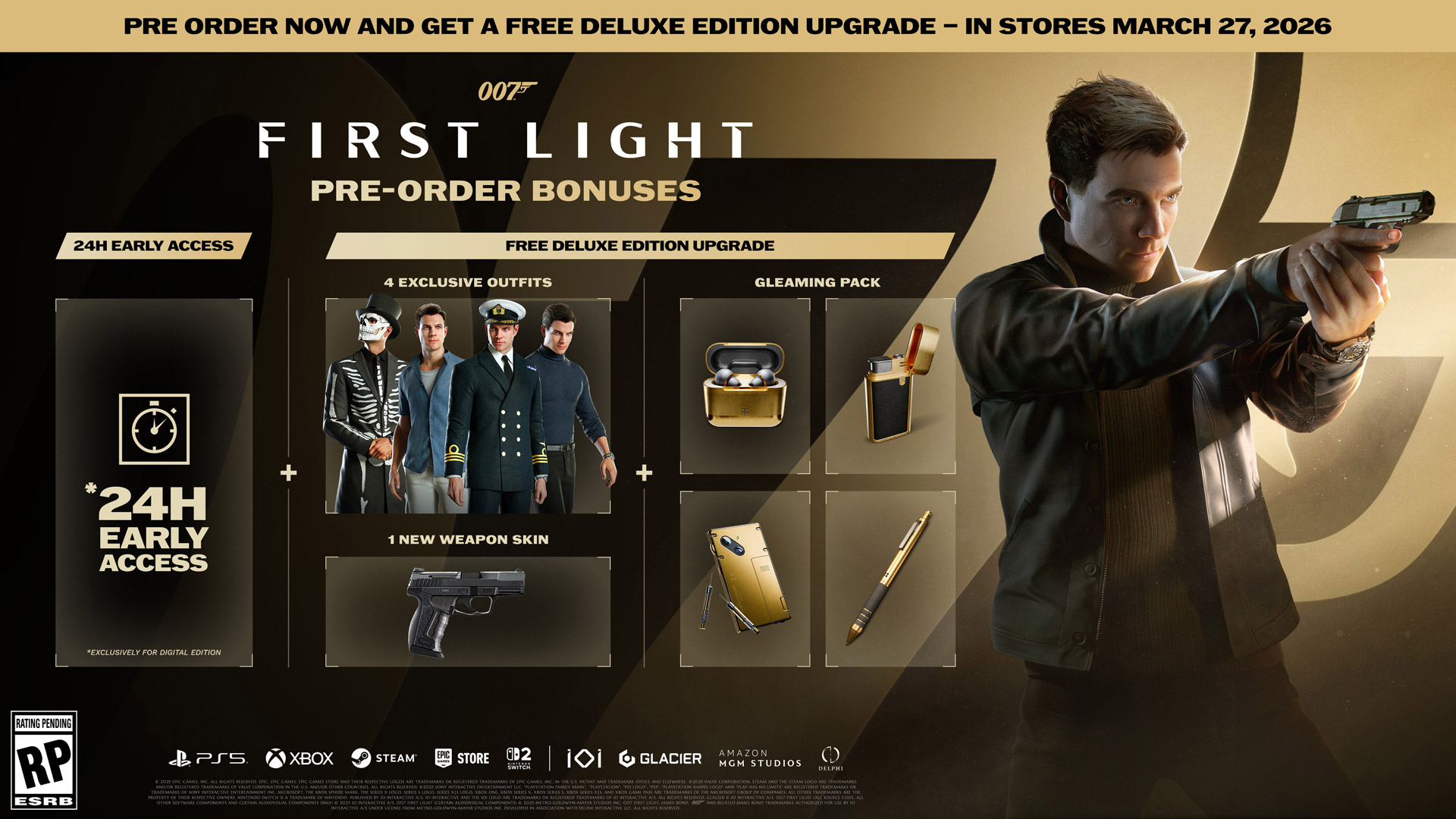 Surpresa no radar! Amazon libera pré-venda de 007 First Light no PS5 com conteúdos exclusivos