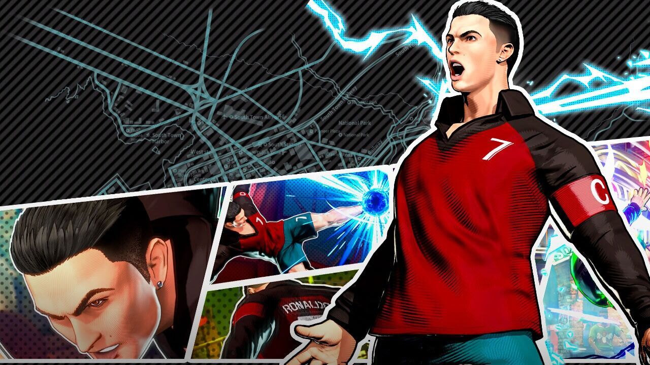 Bola no pé e tapa na cara! Cristiano Ronaldo é o novo lutador do Fatal Fury