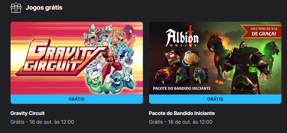 Epic Games Store revela novo jogo grátis e pacote para Albion