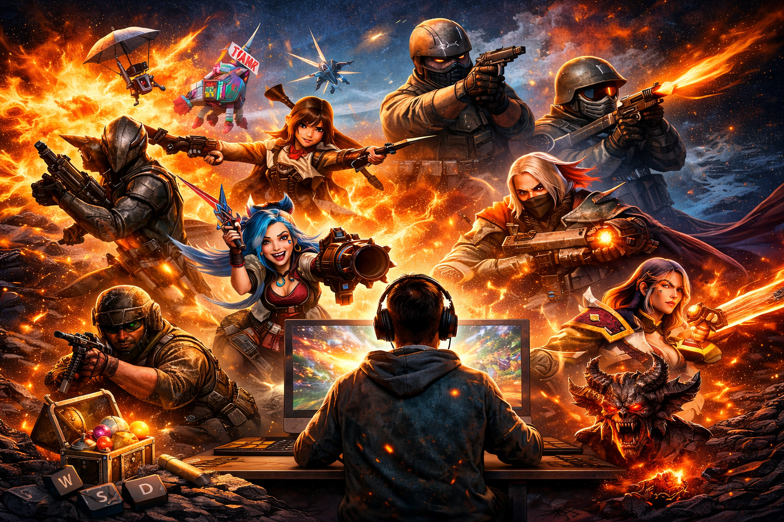 De graça e viciante: os 10 jogos que estão dominando o PC em 2026