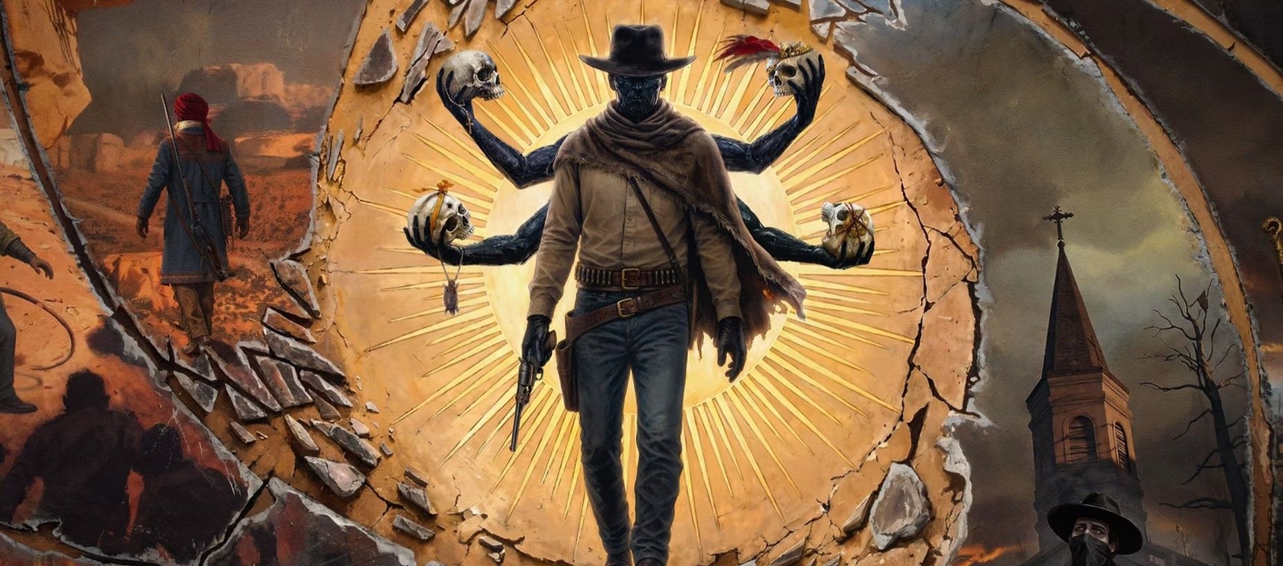Guns of Eschaton une faroeste macabro e souls-like sob o comando da lenda de Half-Life 2 e Dishonored