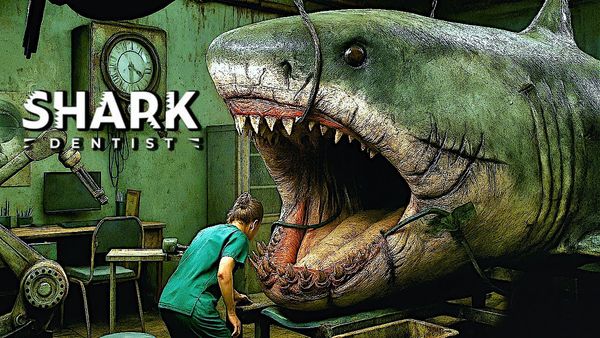 Shark Dentist: o terror bizarro que junta tubarões, brocas e pesadelos — tudo no mesmo consultório!
