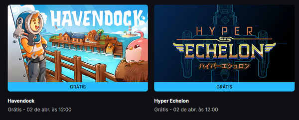 Epic Games Store libera os 2 últimos jogos grátis do mês